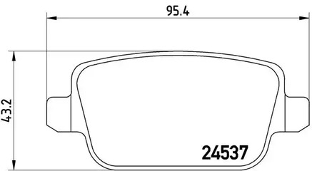 Тормозные колодки BREMBO P 44 017