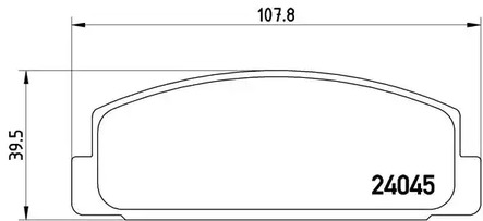 P 49 036 BREMBO Тормозные колодки