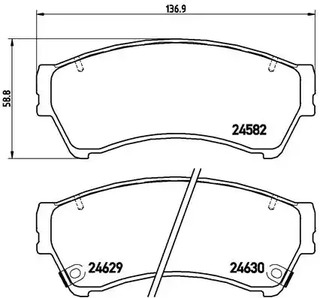 P 49 039 BREMBO Тормозные колодки