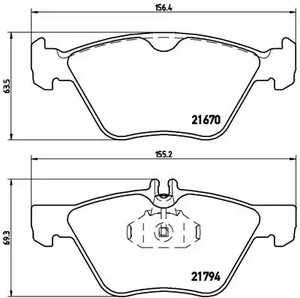 P 50 026 BREMBO Тормозные колодки