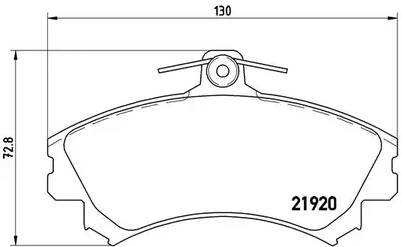 P 50 055 BREMBO Тормозные колодки