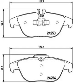 P 50 068 BREMBO Тормозные колодки