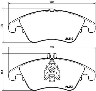 P 50 069 BREMBO Тормозные колодки