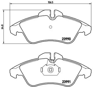 P 50 080 BREMBO Тормозные колодки