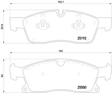 P 50 109 BREMBO Тормозные колодки