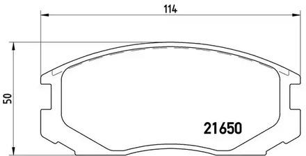 P 54 015 BREMBO Колодки тормозные дисковые