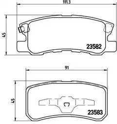 P 54 031 BREMBO Тормозные колодки