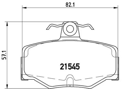 P 56 024 BREMBO Тормозные колодки