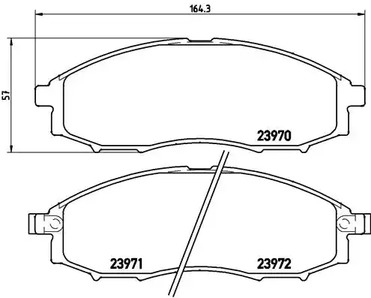 Тормозные колодки BREMBO P 56 049