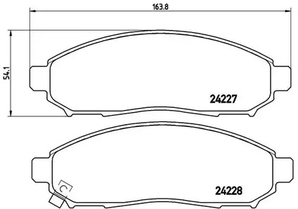 P 56 059 BREMBO Тормозные колодки