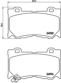 P 56 089 BREMBO Тормозные колодки