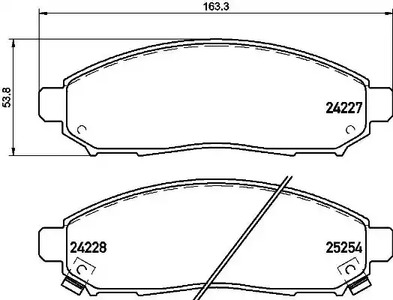 P 56 096 BREMBO Тормозные колодки