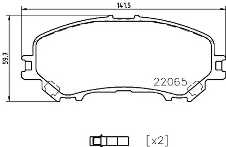 P 56 099 BREMBO Тормозные колодки