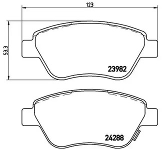 P 59 051 BREMBO Тормозные колодки