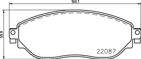 P 59 082 BREMBO Тормозные колодки