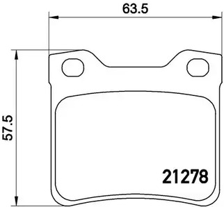 P 61 058 BREMBO Тормозные колодки