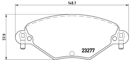 P 61 071 BREMBO Тормозные колодки