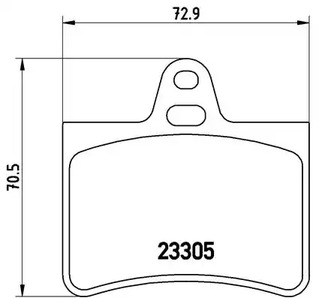 P 61 073 BREMBO Тормозные колодки