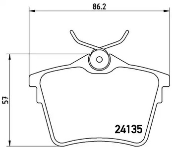 P 61 079 BREMBO Колодки тормозные дисковые