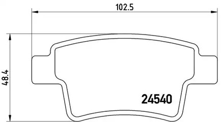 P 61 085 BREMBO Тормозные колодки