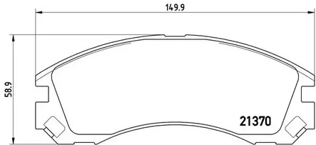 Тормозные колодки BREMBO P 61 089