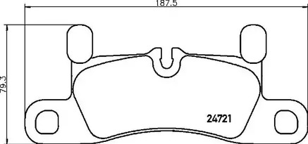 P 65 030 BREMBO Тормозные колодки