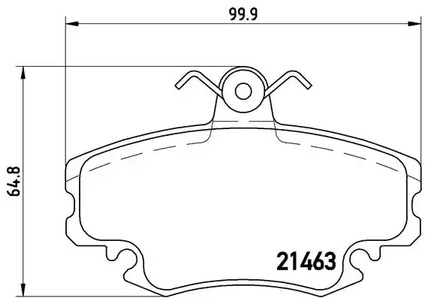 P 68 008 BREMBO Тормозные колодки