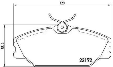 P 68 027 BREMBO Тормозные колодки