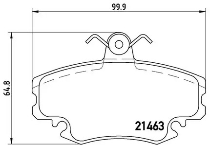 P 68 038 BREMBO Тормозные колодки