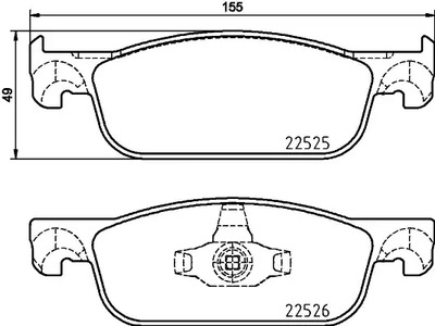 P 68 065 BREMBO Комплект тормозных колодок, дисковый тормоз