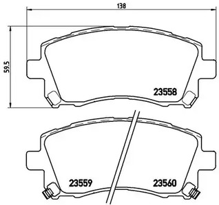 P 78 010 BREMBO Тормозные колодки