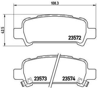 P 78 011 BREMBO Тормозные колодки