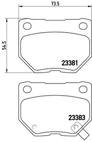 P 78 016 BREMBO Колодки тормозные дисковые