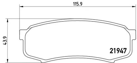 P 83 024 BREMBO Тормозные колодки