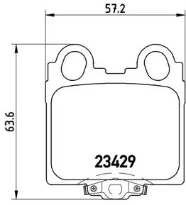 Тормозные колодки BREMBO P 83 045