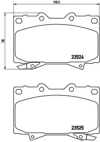 P 83 048 BREMBO Тормозные колодки