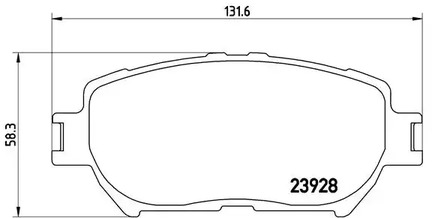 P 83 062 BREMBO Тормозные колодки