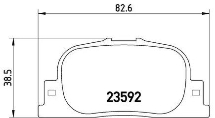 Комплект тормозных колодок дискового тормоза BREMBO P 83 063