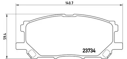 P 83 067 BREMBO Тормозные колодки