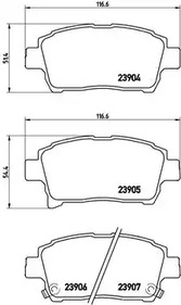Комплект тормозных колодок дискового тормоза BREMBO P 83 103