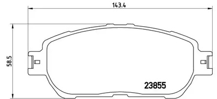 P 83 105 BREMBO Комплект тормозных колодок, дисковый тормоз