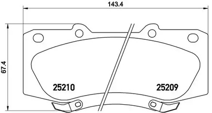 P 83 140 BREMBO Тормозные колодки