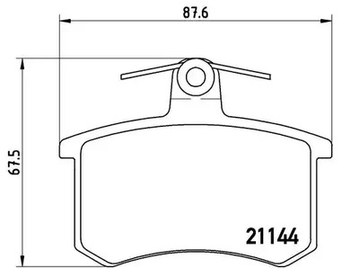 P 85 013 BREMBO Тормозные колодки