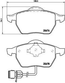 P 85 026 BREMBO Тормозные колодки