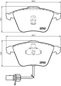 P 85 056 BREMBO Тормозные колодки