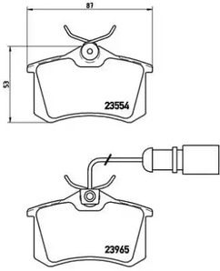 P 85 058 BREMBO Тормозные колодки