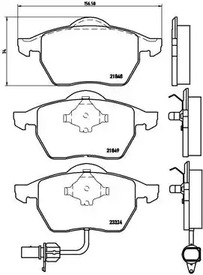 P 85 060 BREMBO Тормозные колодки