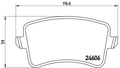 P 85 100 BREMBO Тормозные колодки