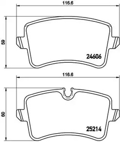 P 85 118 BREMBO Тормозные колодки