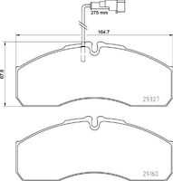 P 56 123 BREMBO Колодки тормозные дисковые /комплект 4 шт